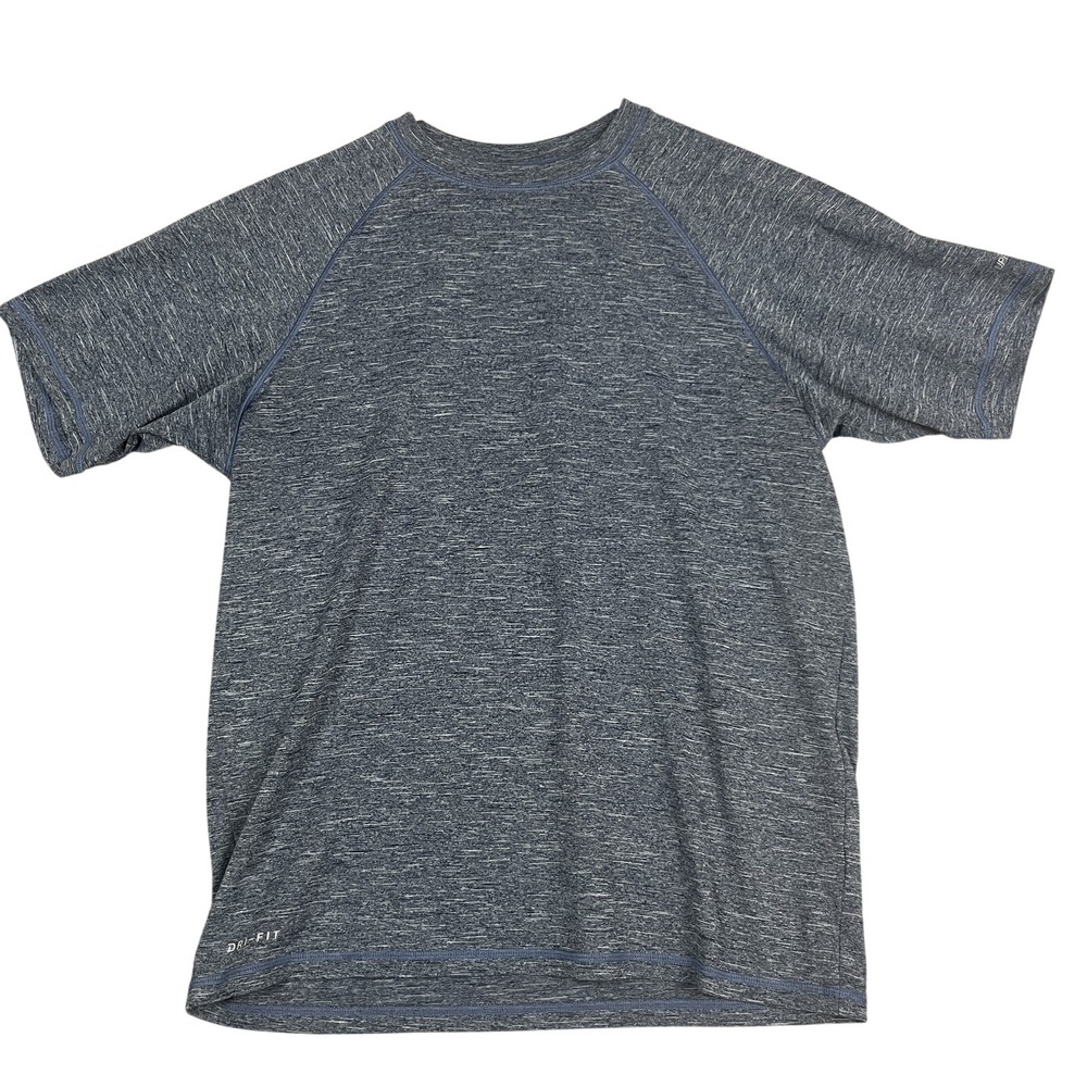 Nike Dri-FIT Shirt Mens Medium Blue UPF 40+ Performance Athletic Running Tee